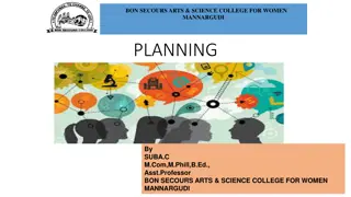 The Essence of Planning in Management