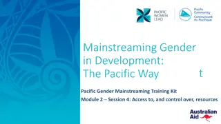 Gender Mainstreaming in Development: Resources and Control
