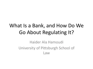 Banking Regulation and Islamic Banks