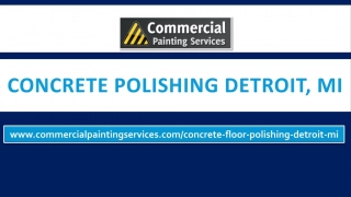 Commercial Painting Contractor Concrete Polishing Detroit Mi