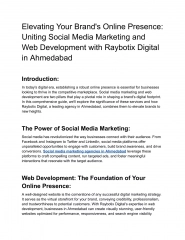 Leading Social Media Marketing Agencies in Ahmedabad Driving Growth and Engageme