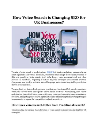 How Voice Search is Changing SEO for UK Businesses?