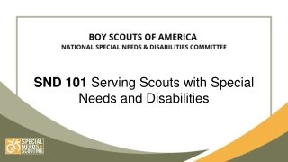 Supporting Scouts with Special Needs and Disabilities
