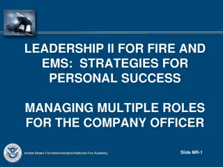 Strategies for Managing Multiple Roles in Fire and EMS Leadership