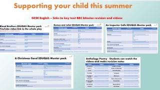 Supporting Your Child with GCSE English Revision This Summer