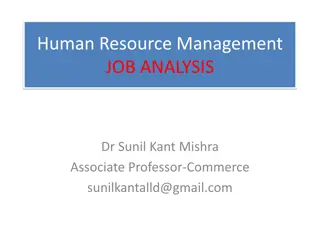 Job Analysis in Human Resource Management