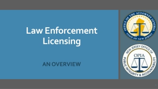 Law Enforcement Licensing: An Overview