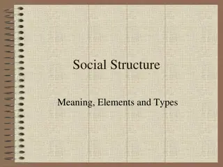 Social Structure: Meaning, Elements, and Types