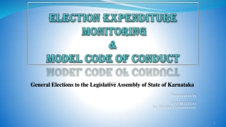 Election Expenditure Monitoring in Karnataka State Legislative Assembly Elections