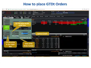 How to Place GTDt Orders Successfully