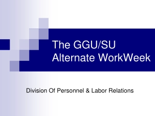 Understanding Alternate Workweeks and Workweek Definitions
