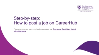 How to Post a Job on CareerHub - Step-by-Step Guide
