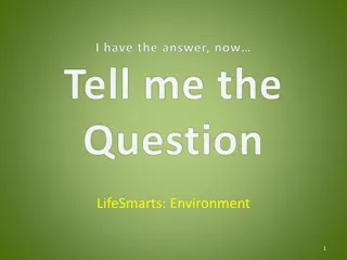 Environmental Awareness in LifeSmarts: Water, Air Quality, and Habitats