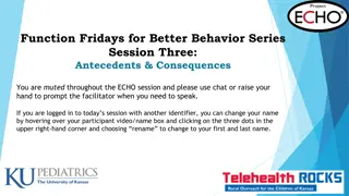 Antecedents and Consequences in Behavior