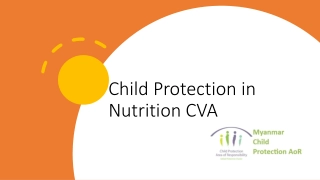 Child Protection in   Nutrition CVA