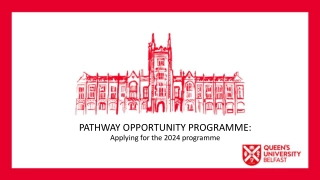 Pathway Opportunity Programme at Queen's University Belfast: Empowering Future Students
