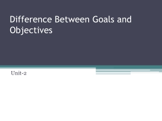 Understanding the Difference Between Goals and Objectives in Business
