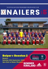 Belper Hockey Club Nailers Matchday Programme - Belper v Beeston 2