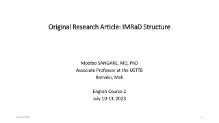 Effective Strategies for Research Article Structuring