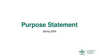 The Purpose Statement Process