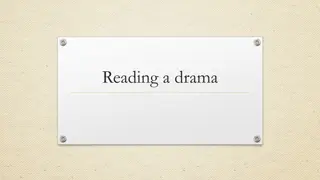 Drama: Vocabulary and Analysis of 