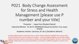 Body Change Assessment for Stress and Health Management