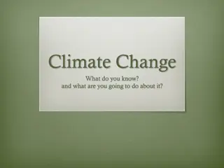 Climate Change and Taking Action