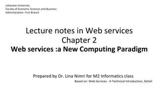 Web Services: A New Computing Paradigm