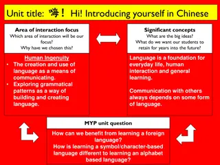 Benefits of Learning a Foreign Language Through Chinese Introductions