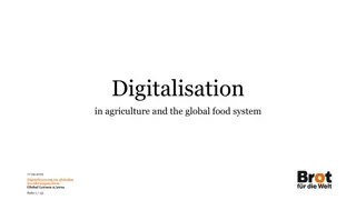 Digitalisation in Agriculture and the Global Food System