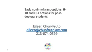 H-1B and O-1 Options for Post-Doctoral Students