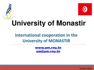 International Cooperation Strategy at University of Monastir