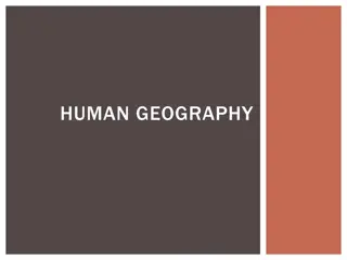 Human Geography and Social Structures