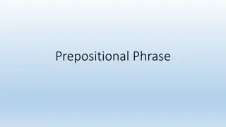 Prepositional Phrases: A Comprehensive Guide