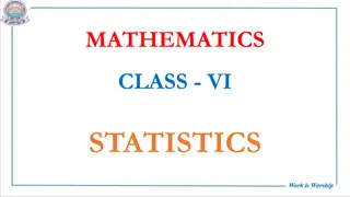 Statistics in Mathematics Class VI