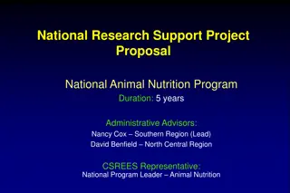 National Animal Nutrition Program Proposal