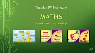 Length and Height in Maths - Focus on Descriptions and Comparisons