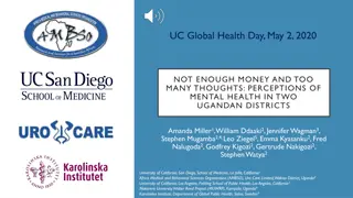 Mental Health Perceptions in Ugandan Communities