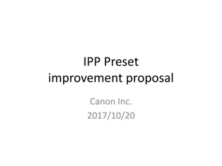 Proposal for IPP Preset Enhancement in Printer Settings