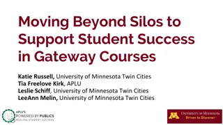 Supporting Student Success in Gateway Courses