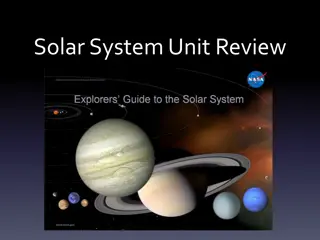 The Solar System: Unit Review Questions