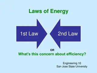Energy Laws and Efficiency in Engineering