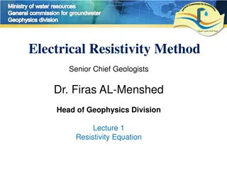 DC Resistivity Method in Geophysics