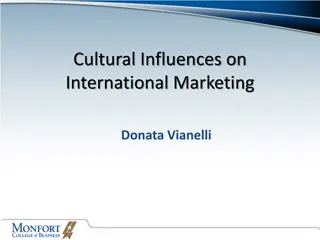 Cultural Influences on International Marketing by Donata Vianelli