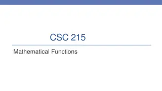 Mathematical Functions Library in C Programming