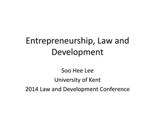 Entrepreneurship, Law, and Development in Developing Countries