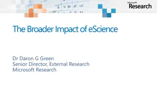 The Broader Impact of eScience in Society