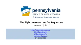 Right-to-Know Law Basics