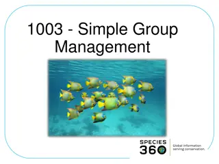 Group Management in Animal Records