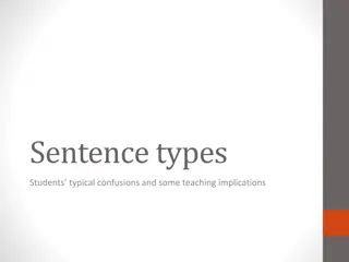 Sentence Types and Clauses: Common Confusions and Teaching Tips